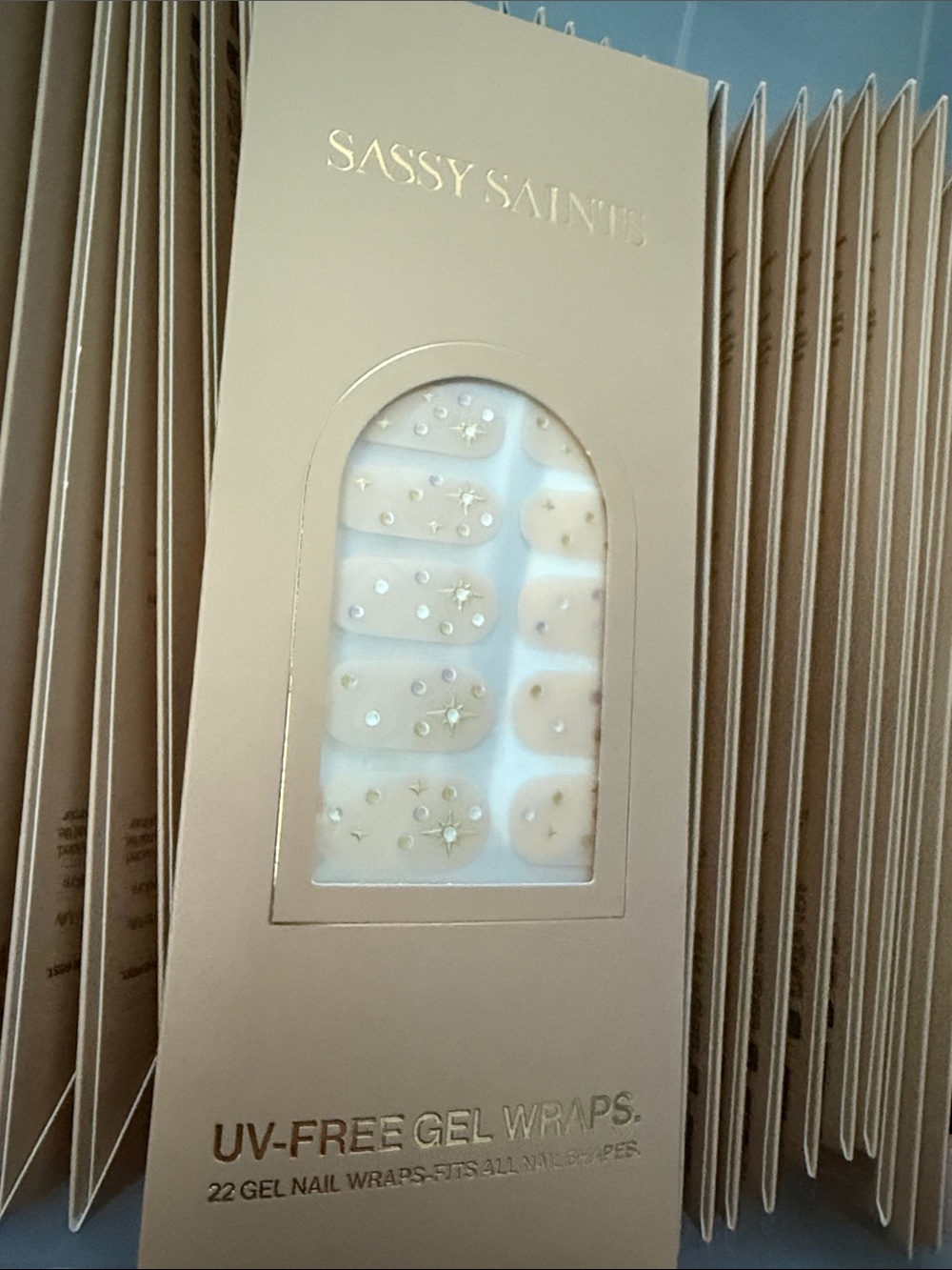 NEW Sassy Saints Gel Nail Wraps Milkyway